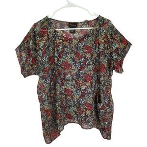 Aritzia Central Park West sheer floral top